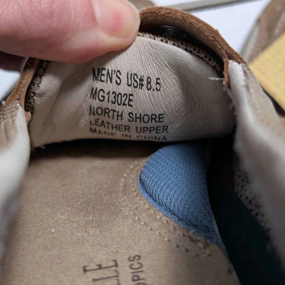 Maragritaville Soles Of The Tropics North Shore Leather Lace Up Boat Shoes NWT